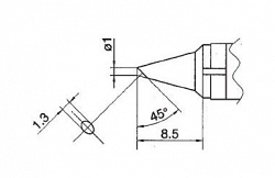 Сменный наконечник Hakko T10-bc1 T10-bcf1 Shape-1bc