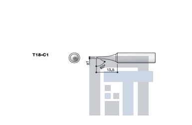 Сменный наконечник Hakko Т18-C1
