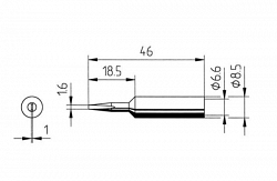 Наконечник Ersa 832yd (для паяльников Ergotool, Basictool, Powertool, Multipro, Multisprint)