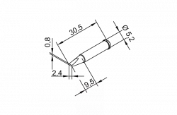 Наконечник Ersa 102cdlf24 (для паяльников itool, itool nano)