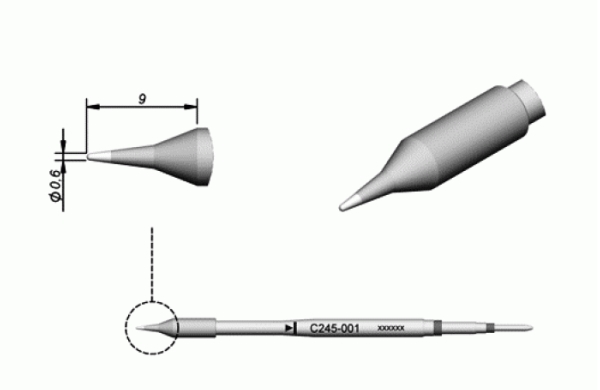 Картридж-наконечник Jbc C245-001