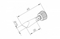 Наконечник Ersa 102cdlf100c (для паяльника itool)