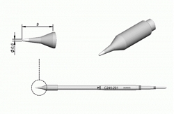 Картридж-наконечник Jbc C245-201