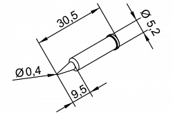 Наконечник Ersa 102pdlf04 (для паяльников itool, itool nano)