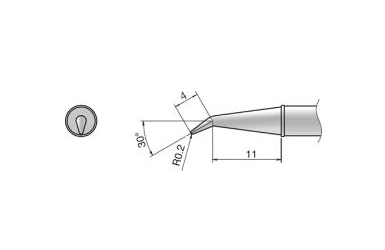 Композитный наконечник Hakko T31-03J02 Shape-0,2RSB