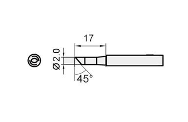 Жало для паяльника Proskit 5si-216n-2c