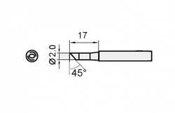Жало для паяльника Proskit 5si-216n-2c