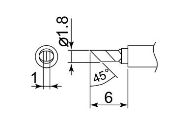 Наконечник для паяльника Hakko T30-ku Shape-ku