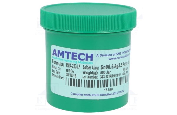 Припой-паста Amtech Ws486/500 Sn62pb36ag2 500г