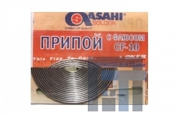 Трубчатый припой Asahi (sn63, Ra флюс Cf10) 1,0мм, спир. 6 гр.