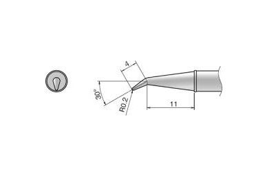 Композитный наконечник Hakko T31-02jl02 Shape-0,2rlb