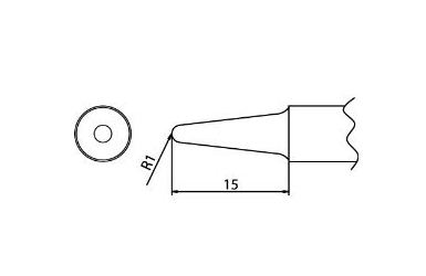 Наконечник для паяльника Hakko T20-BL3 Shape-3BL