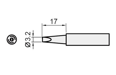 Жало для паяльника Proskit 5si-216n-3.2d