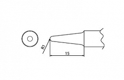 Наконечник для паяльника Hakko T20-bl3 Shape-3bl