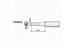 Сменный наконечник Hakko Т18-dl32