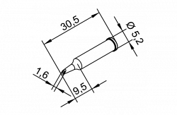 Наконечник Ersa 102wdlf16 (к itool, itool nano)