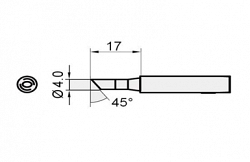 Жало для паяльника Proskit 5si-216n-4c