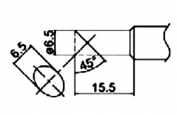 Наконечник для паяльника Hakko T20-05 Shape-5c