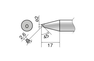 Композитный наконечник Hakko T33-bc2 Shape-2bc