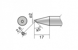 Композитный наконечник Hakko T33-bc2 Shape-2bc