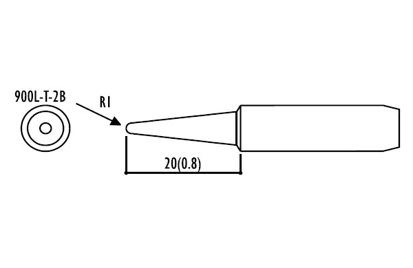 Сменный наконечник Hakko 900l-t-2b