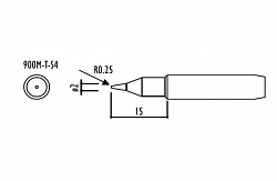Сменный наконечник Hakko 900m-t-s4