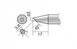 Композитный наконечник Hakko T33-bc3 Shape-3bc