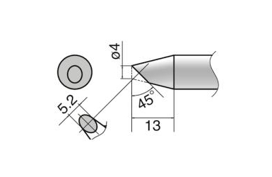 Композитный наконечник Hakko T33-BC4 Shape-4BC