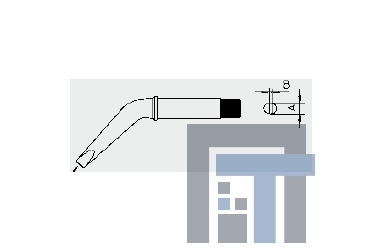 Скошенный наконечник 370°c Weller Ct6 Cx7 54230799n