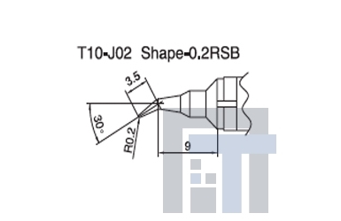 Сменный наконечник T20-j02 Shape-0.2j