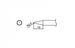 Наконечник для паяльника Hakko T13-b2 Shape-0.5b