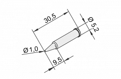 Наконечник Ersa 102pdlf10 (для паяльников itool, itool nano)