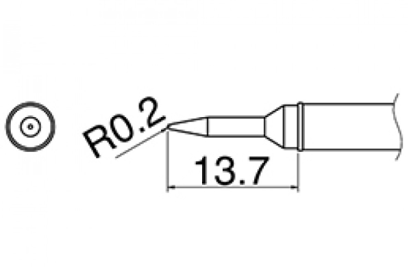 Композитный наконечник Hakko T31-02sbl Shape-sbl