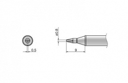 Композитный наконечник Hakko T31-01d08 Shape-0,8d