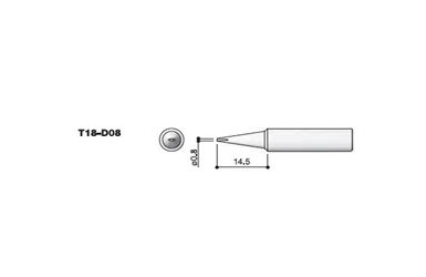 Сменный наконечник Hakko Т18-d08