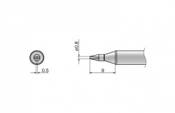 Композитный наконечник Hakko T31-02d08 Shape-0,8d