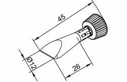 Наконечник Ersa 102cdlf120c (для паяльника itool)