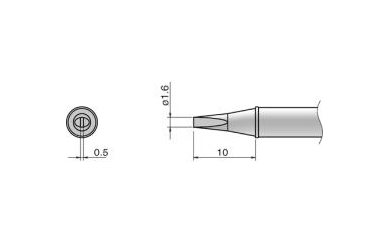 Композитный наконечник Hakko T31-01d16 Shape-1,6d