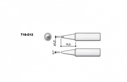 Сменный наконечник Hakko Т18-d12