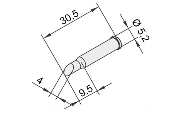 Наконечник Ersa 102adlf40  (для паяльников itool, itool nano)