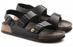 Антистатические сандалии черные Birkenstock Milano Esd 634790