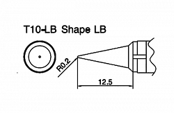 Сменный наконечник Hakko T10-lb Shape-lb