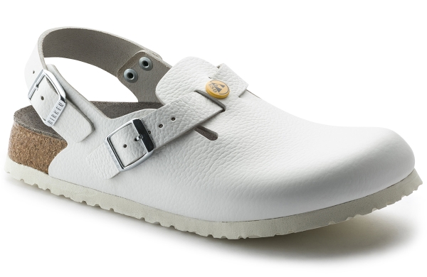 Антистатические сабо белые Birkenstock Tokio Esd 61410