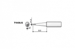 Сменный наконечник Hakko Т18-dl12