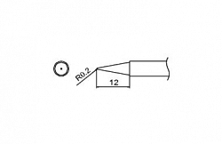 Наконечник для паяльника Hakko T13-bc1 Shape-1bc T13-bcf1*