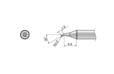 Композитный наконечник Hakko T31-02js02 Shape-0,2rssb