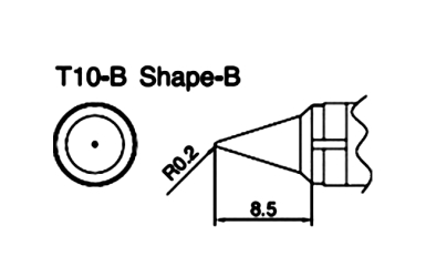 Сменный наконечник Hakko T10-b Shape-b