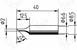 Наконечник Ersa 832fdlf (для паяльников Ergotool, Basictool, Powertool, Multipro, Multisprint)