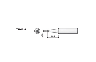 Сменный наконечник Hakko Т18-d16