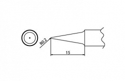 Наконечник для паяльника Hakko T20-bl Shape-bl